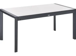 Online Beliani Tavolo da pranzo allungabile da giardino BINASCO 160/220 cm 90 cm Beige Beige Nero
