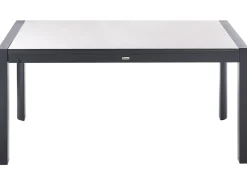 Online Beliani Tavolo da pranzo allungabile da giardino BINASCO 160/220 cm 90 cm Beige Beige Nero