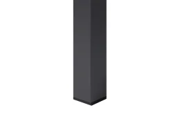 Sale Beliani Tavolo da pranzo allungabile da giardino ARDESIO 160/220 cm 90 cm Metallo scuro Grigio