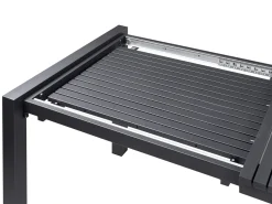 Sale Beliani Tavolo da pranzo allungabile da giardino ARDESIO 160/220 cm 90 cm Metallo scuro Grigio