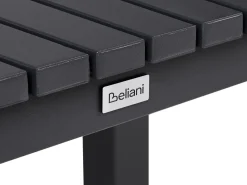 Sale Beliani Tavolo da pranzo allungabile da giardino ARDESIO 160/220 cm 90 cm Metallo scuro Grigio