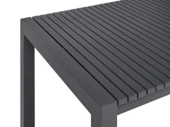 Sale Beliani Tavolo da pranzo allungabile da giardino ARDESIO 160/220 cm 90 cm Metallo scuro Grigio