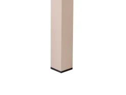 Discount Beliani Tavolo da pranzo allungabile da giardino ARDESIO 160/220 cm 90 cm Metallo sabbia Beige