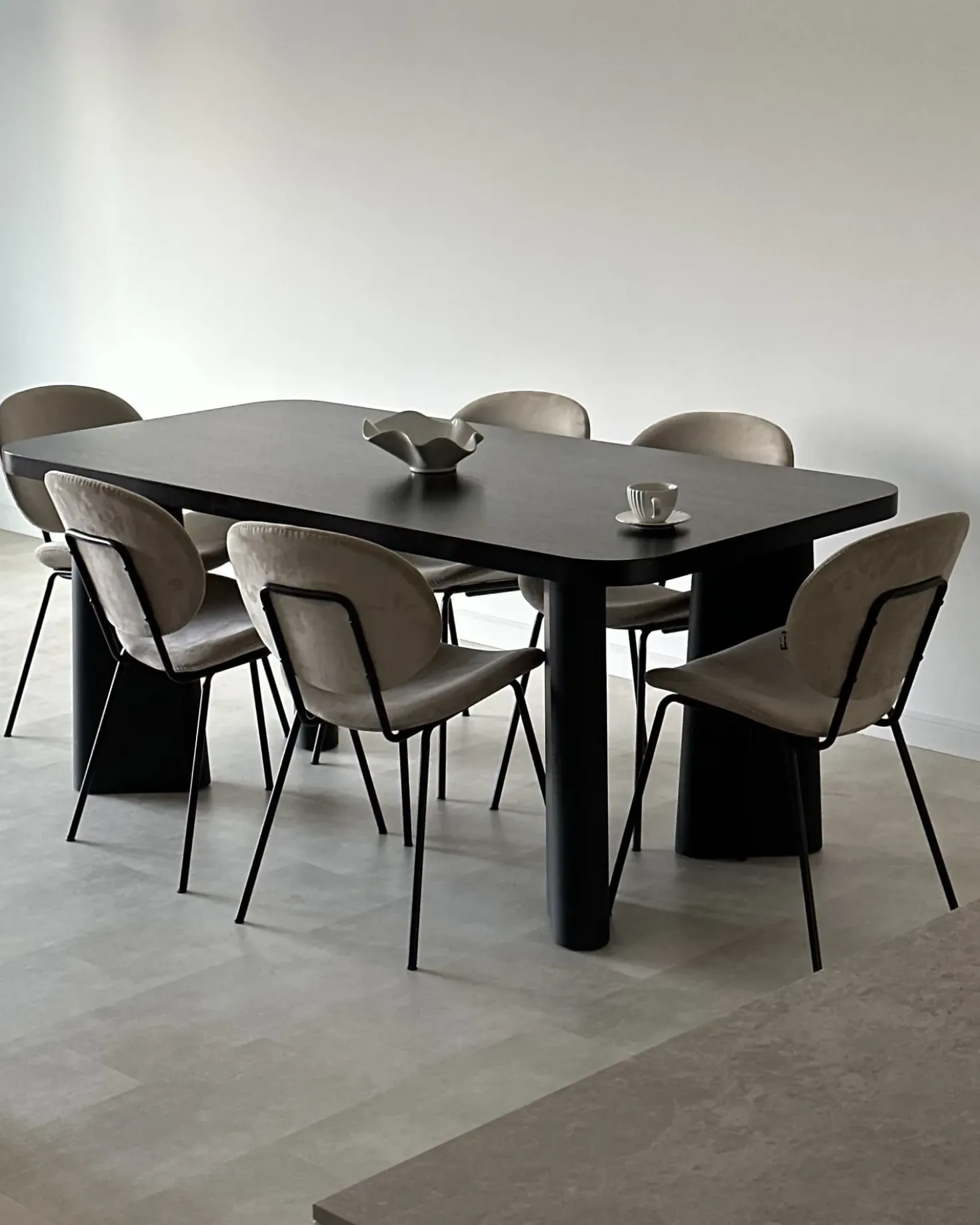 Tavolo da pranzo ATLIN Nero 180 cm 90 cm