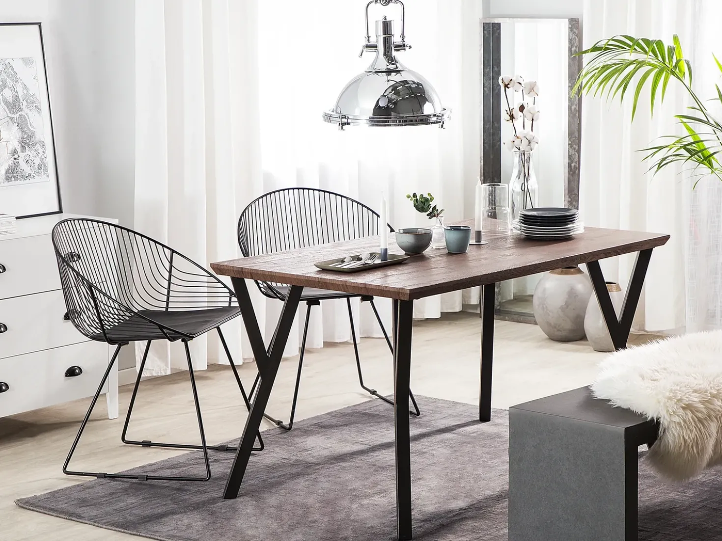 Tavolo da pranzo BRAVO Marrone scuro 140 cm 80 cm
