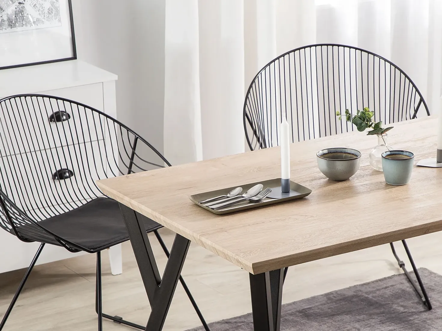 Tavolo da pranzo BRAVO Marrone chiaro 140 cm 80 cm