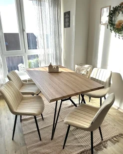 Tavolo da pranzo BUSCOT Marrone chiaro 160 cm 90 cm