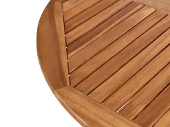Outlet Beliani AGELLO 120 cm 120 cm Legno d'acacia Marrone