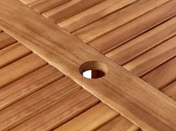 Outlet Beliani AGELLO 120 cm 120 cm Legno d'acacia Marrone