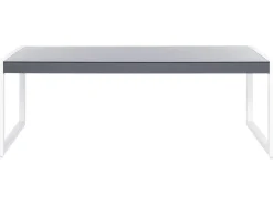 Clearance Beliani BACOLI 210 cm 90 cm Vetro Bianco sporco Bianco Grigio