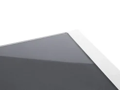 Clearance Beliani BACOLI 210 cm 90 cm Vetro Bianco sporco Bianco Grigio