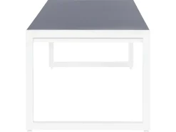 Clearance Beliani BACOLI 210 cm 90 cm Vetro Bianco sporco Bianco Grigio
