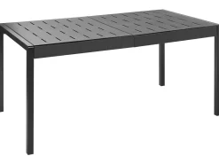 New Beliani Tavolo da pranzo da giardino BARTICA 84 cm Nero