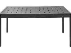 New Beliani Tavolo da pranzo da giardino BARTICA 84 cm Nero