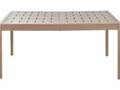New Beliani Tavolo da pranzo da giardino BARTICA 154 cm 84 cm Marrone