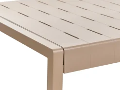 New Beliani Tavolo da pranzo da giardino BARTICA 154 cm 84 cm Marrone