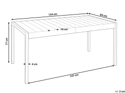 Online Beliani Tavolo da pranzo da giardino BARTICA 84 cm Beige