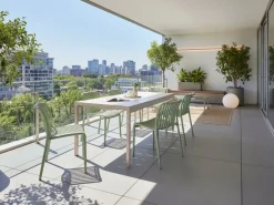 Online Beliani Tavolo da pranzo da giardino BARTICA 84 cm Beige