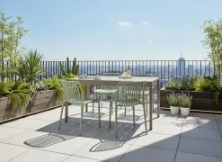 Online Beliani Tavolo da pranzo da giardino BARTICA 84 cm Beige