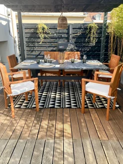 Hot Beliani CASCAIS 200 cm 105 cm Metallo Grigio
