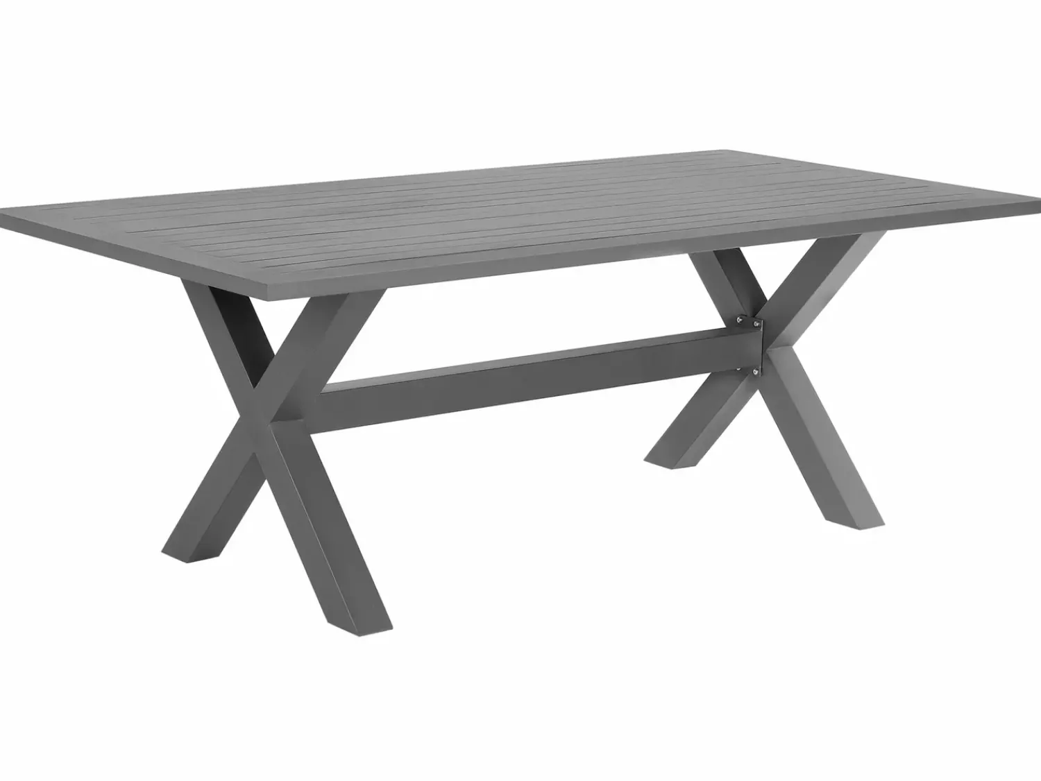 Hot Beliani CASCAIS 200 cm 105 cm Metallo Grigio