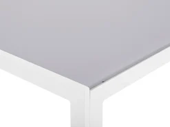 Sale Beliani CATANIA 160 cm 91 cm Vetro Grigio Bianco Grigio