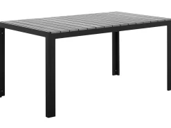 New Beliani COMO 150 cm 90 cm Grigio Grigio Nero