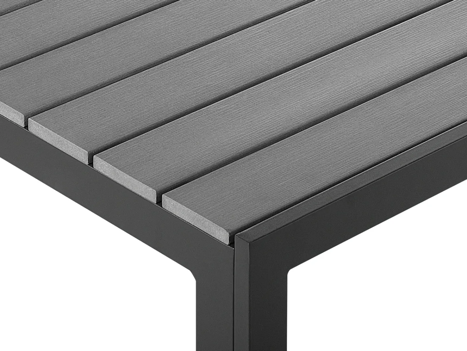 New Beliani COMO 150 cm 90 cm Grigio Grigio Nero