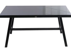Clearance Beliani CANETTO 150 cm 90 cm Vetro Nero