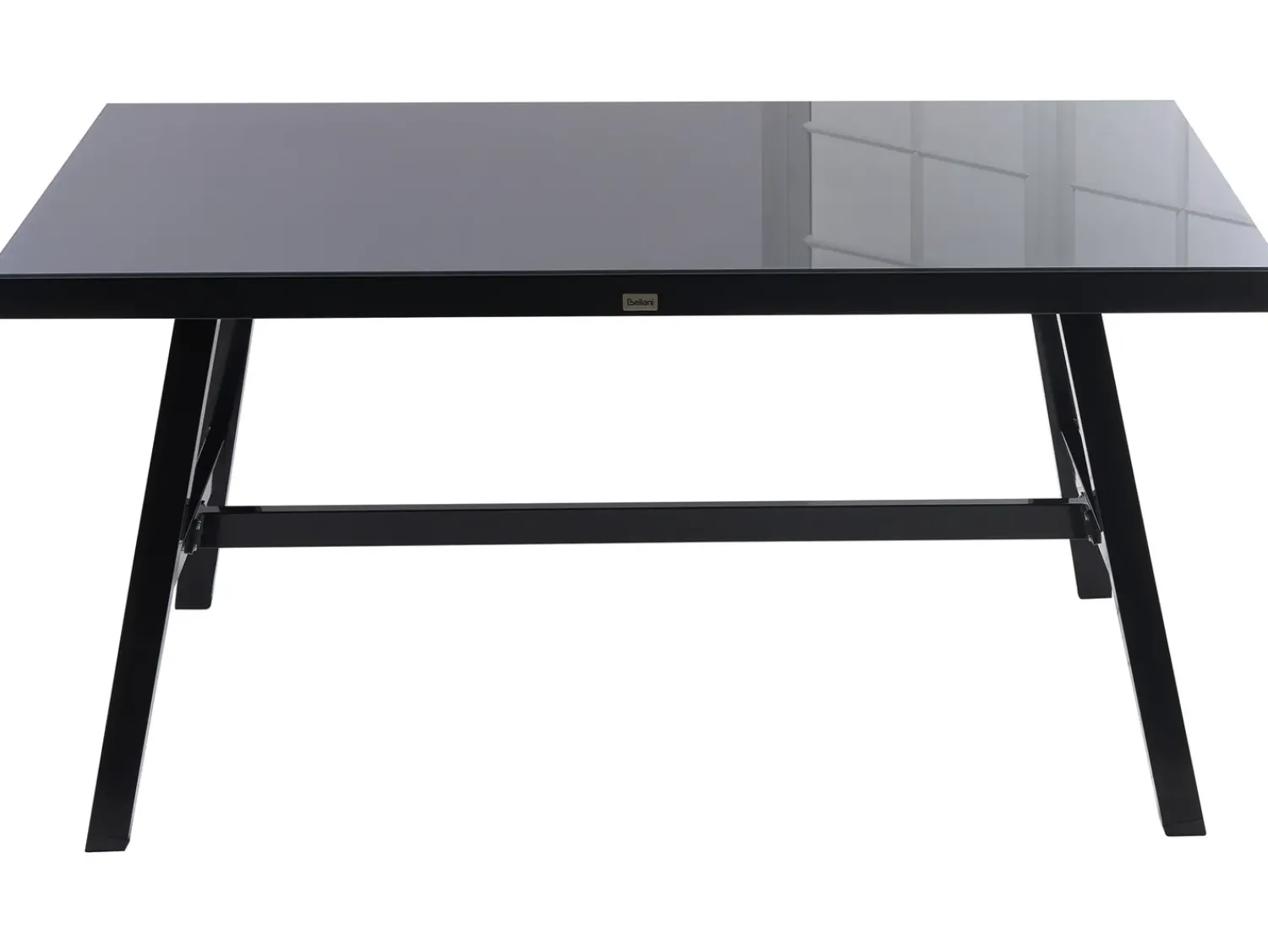 Clearance Beliani CANETTO 150 cm 90 cm Vetro Nero
