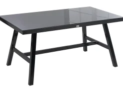 Clearance Beliani CANETTO 150 cm 90 cm Vetro Nero