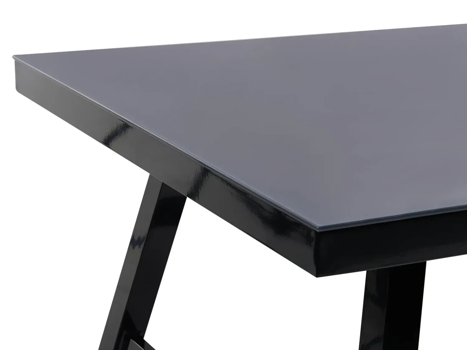 Clearance Beliani CANETTO 150 cm 90 cm Vetro Nero