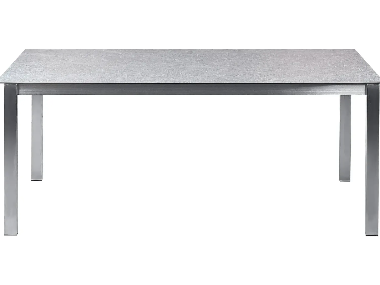 Discount Beliani COSOLETO 180 cm 90 cm Vetro Grigio Argento Grigio