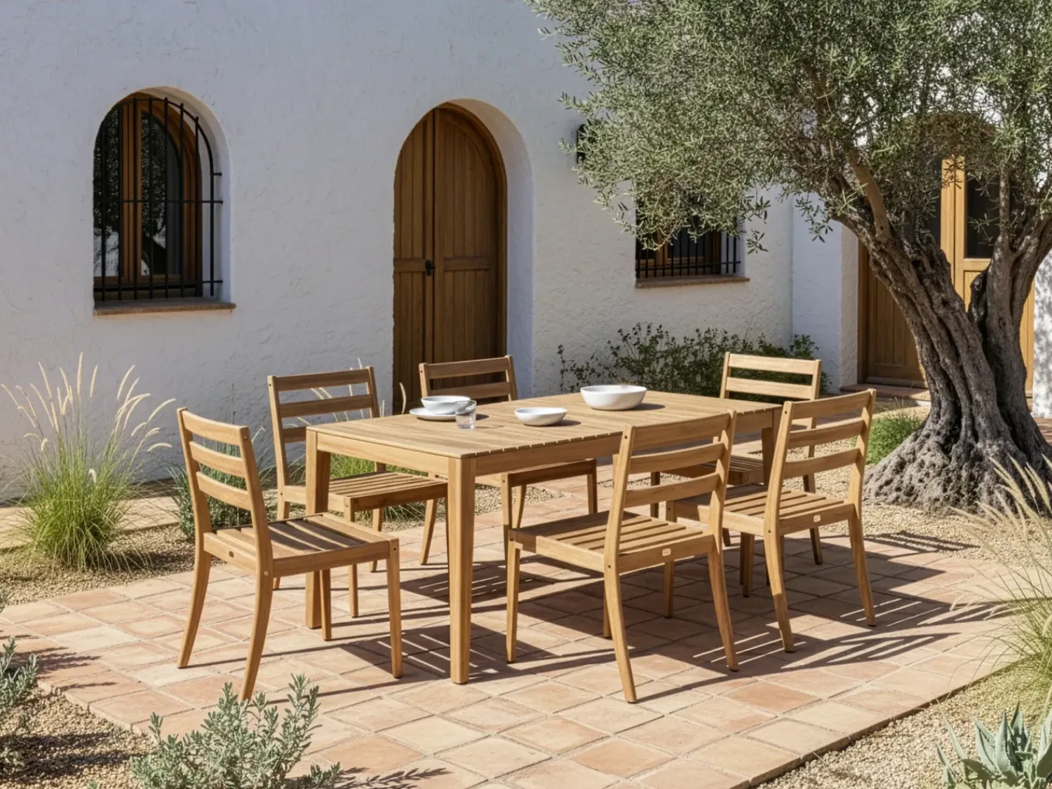 Outlet Beliani CHIOGGIA 90 cm 180 cm Legno di acacia certificato chiaro Marrone