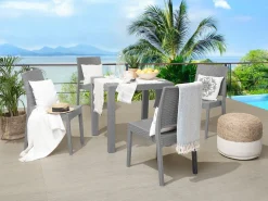 Clearance Beliani FOSSANO 80 cm 80 cm chiaro Grigio