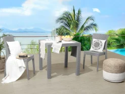Clearance Beliani FOSSANO 80 cm 80 cm chiaro Grigio