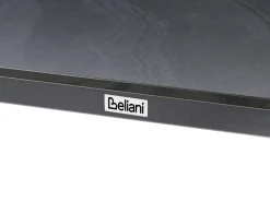 Hot Beliani Tavolo da pranzo da giardino FELETTO 180 cm 90 cm Pietra Marmo Nero