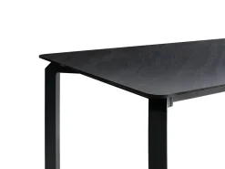 Hot Beliani Tavolo da pranzo da giardino FELETTO 180 cm 90 cm Pietra Marmo Nero