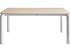 Best Beliani Tavolo da pranzo da giardino FELETTO 180 cm 90 cm Pietra Effetto travertino Bianco Beige