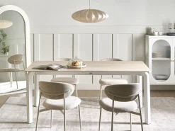 Best Beliani Tavolo da pranzo da giardino FELETTO 180 cm 90 cm Pietra Effetto travertino Bianco Beige
