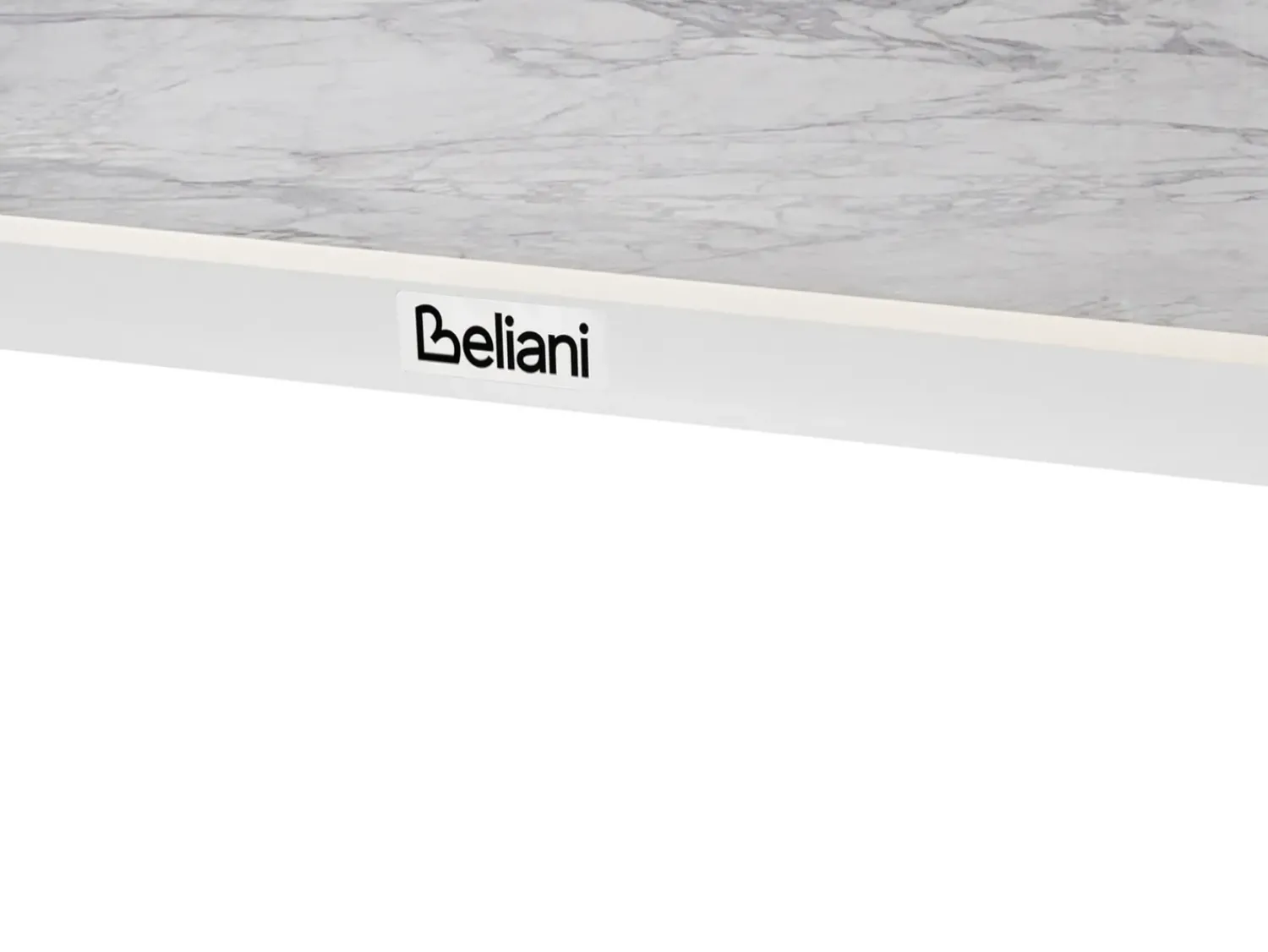 Sale Beliani Tavolo da pranzo da giardino FELETTO 180 cm 90 cm Pietra Marmo Bianco
