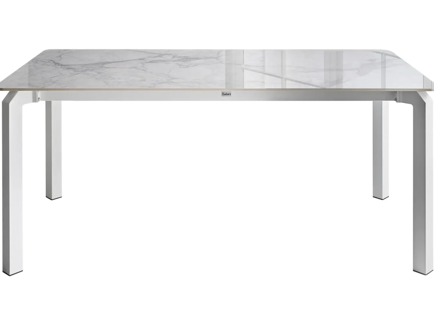 Sale Beliani Tavolo da pranzo da giardino FELETTO 180 cm 90 cm Pietra Marmo Bianco