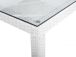 New Beliani ITALY 220 cm 100 cm Vetro Bianco