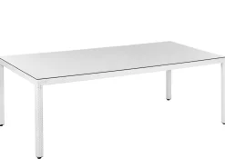 New Beliani ITALY 220 cm 100 cm Vetro Bianco