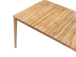 Outlet Beliani Tavolo da pranzo da giardino JACO 180 cm 100 cm Legno d'acacia chiaro Marrone
