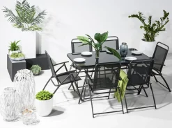 Sale Beliani LIVO 140 cm 80 cm Vetro Nero