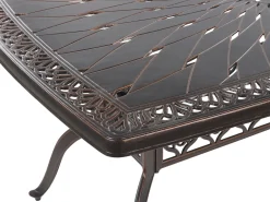 Beliani LIZZANO 165 cm 102 cm Metallo Marrone scuro Arancione Marrone