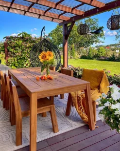 Online Beliani LIVORNO 210 cm 90 cm Legno d'acacia Marrone