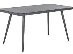 Online Beliani LIPARI 140 cm 80 cm Vetro Grigio