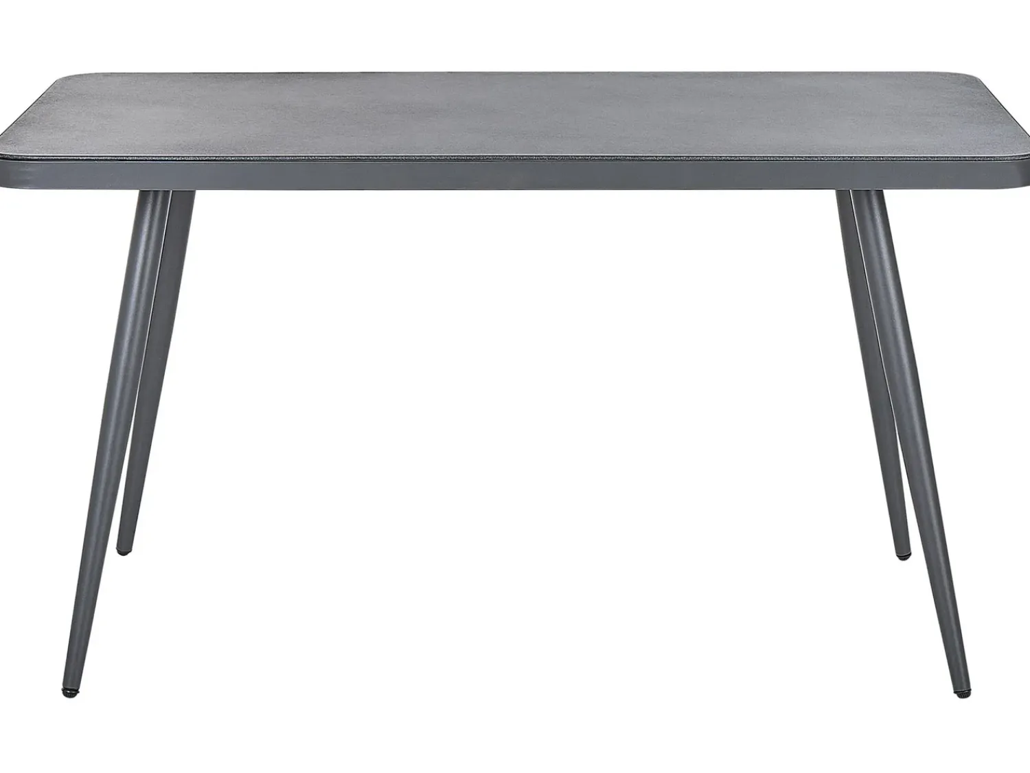 Online Beliani LIPARI 140 cm 80 cm Vetro Grigio